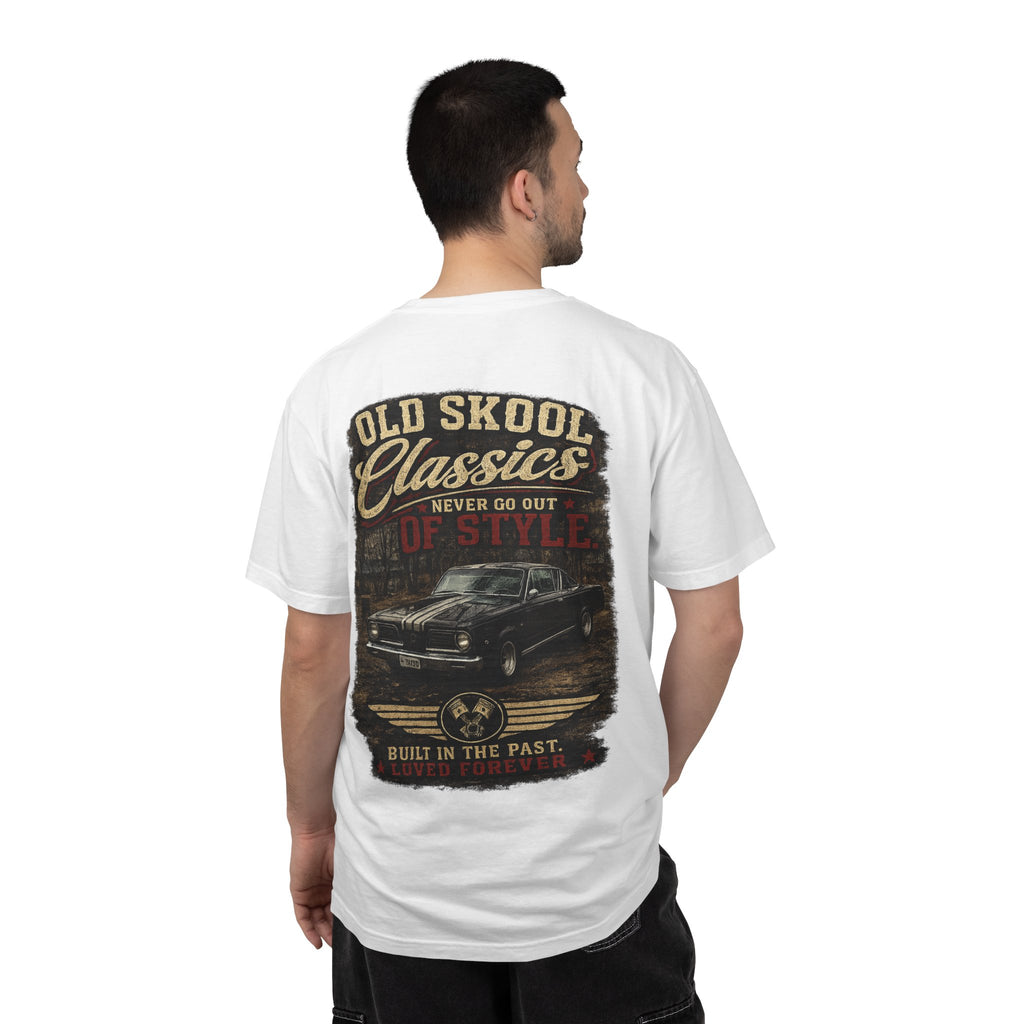 Old Skool Classics Never Die T-Shirt — Vintage Muscle Car Graphic Tee