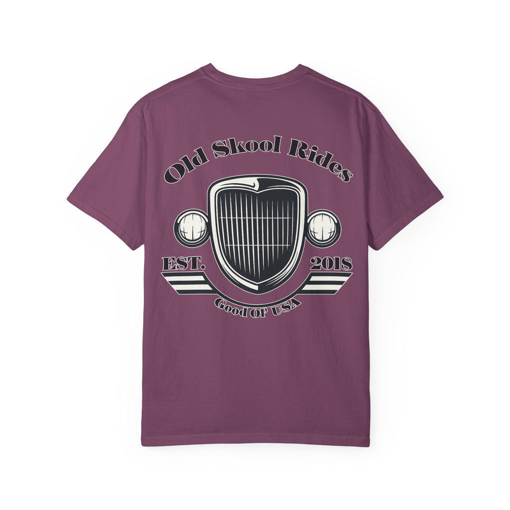 Back Logo T-Shirt — "Old Skool Rides" Vintage Auto Graphic