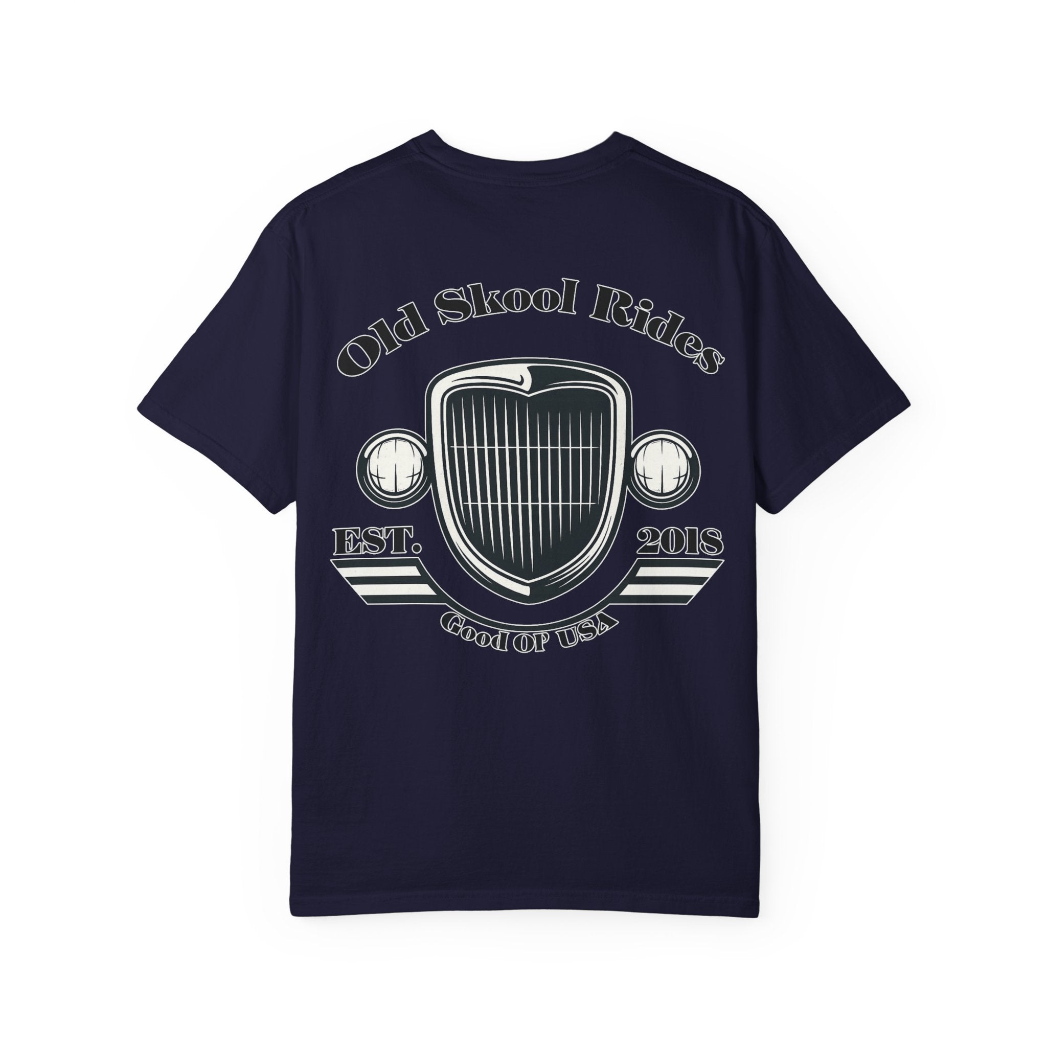 Back Logo T-Shirt — "Old Skool Rides" Vintage Auto Graphic