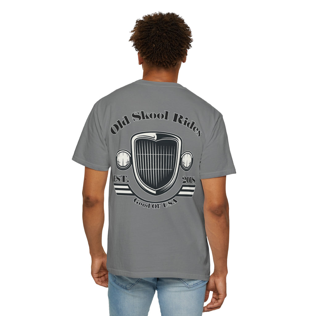 Back Logo T-Shirt — "Old Skool Rides" Vintage Auto Graphic