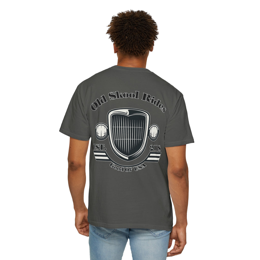 Back Logo T-Shirt — "Old Skool Rides" Vintage Auto Graphic
