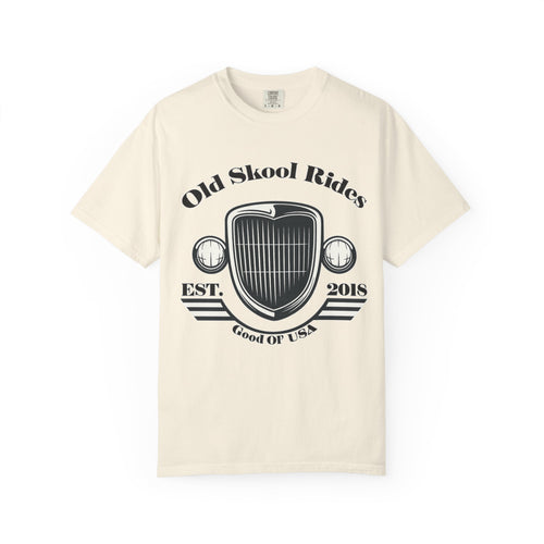 Base Old Skool Rides T-Shirt — Vintage Car Grill Graphic Tee (Est. 2018)