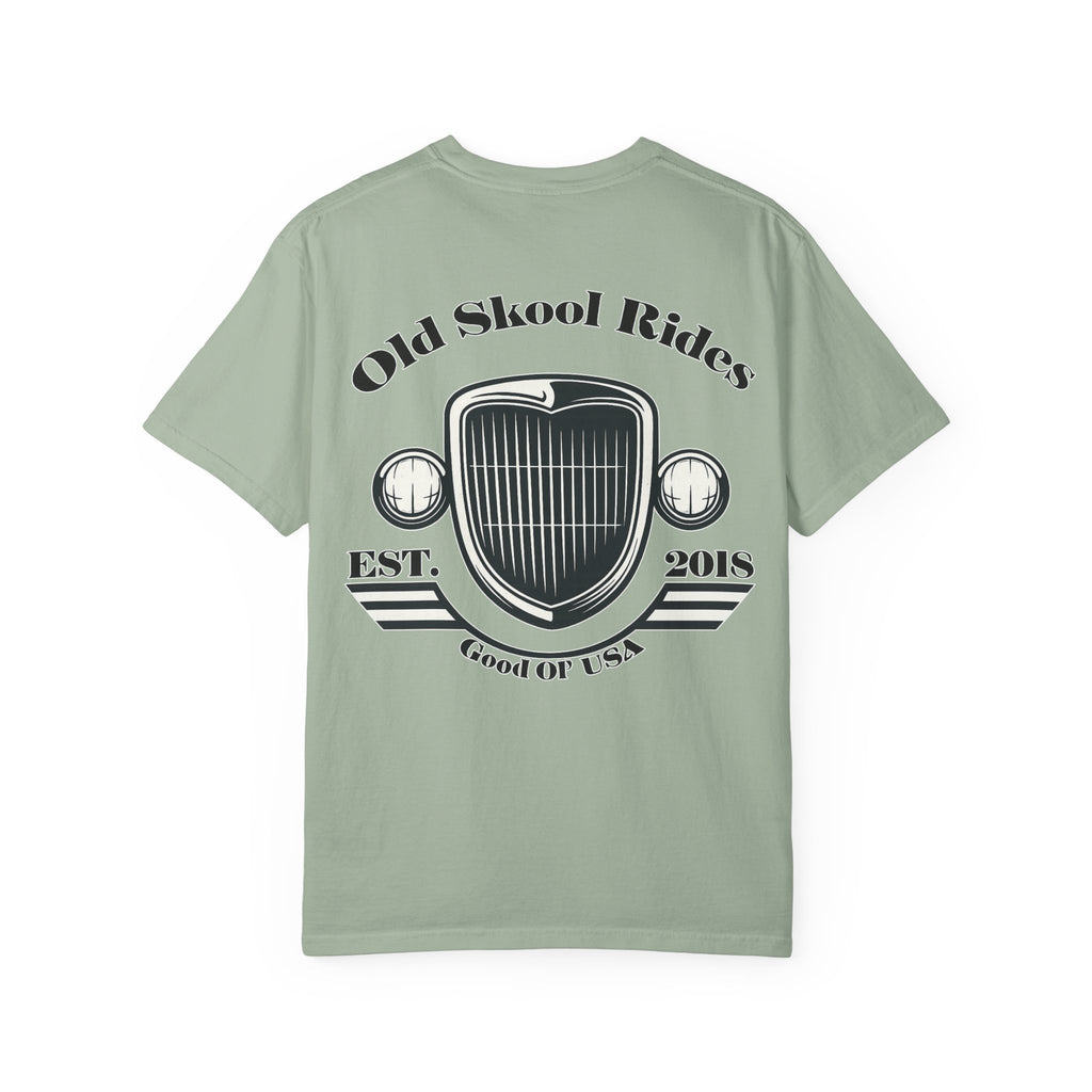 Back Logo T-Shirt — "Old Skool Rides" Vintage Auto Graphic