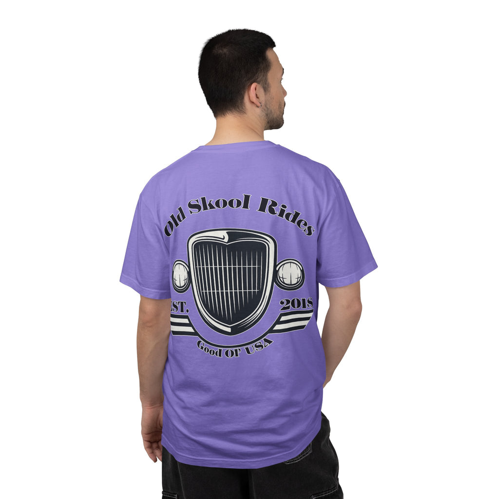 Back Logo T-Shirt — "Old Skool Rides" Vintage Auto Graphic