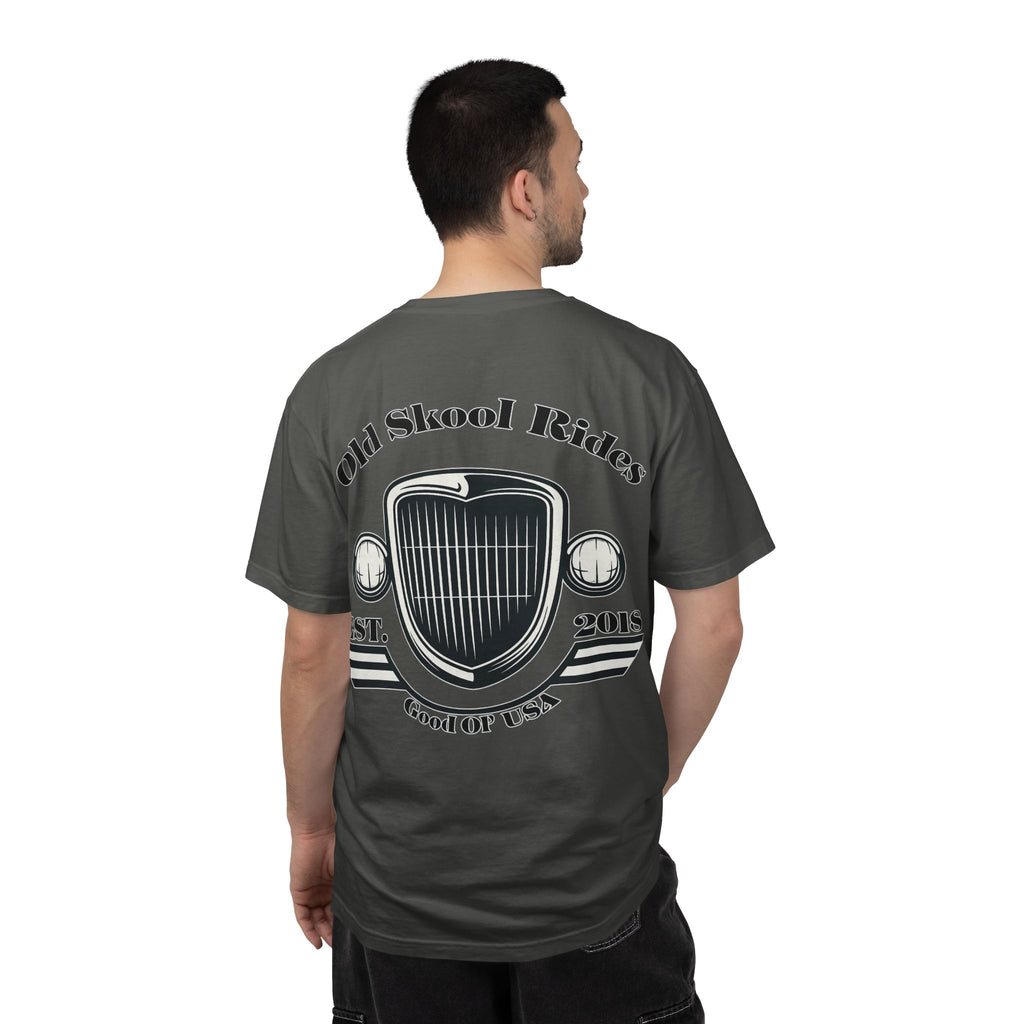Back Logo T-Shirt — "Old Skool Rides" Vintage Auto Graphic