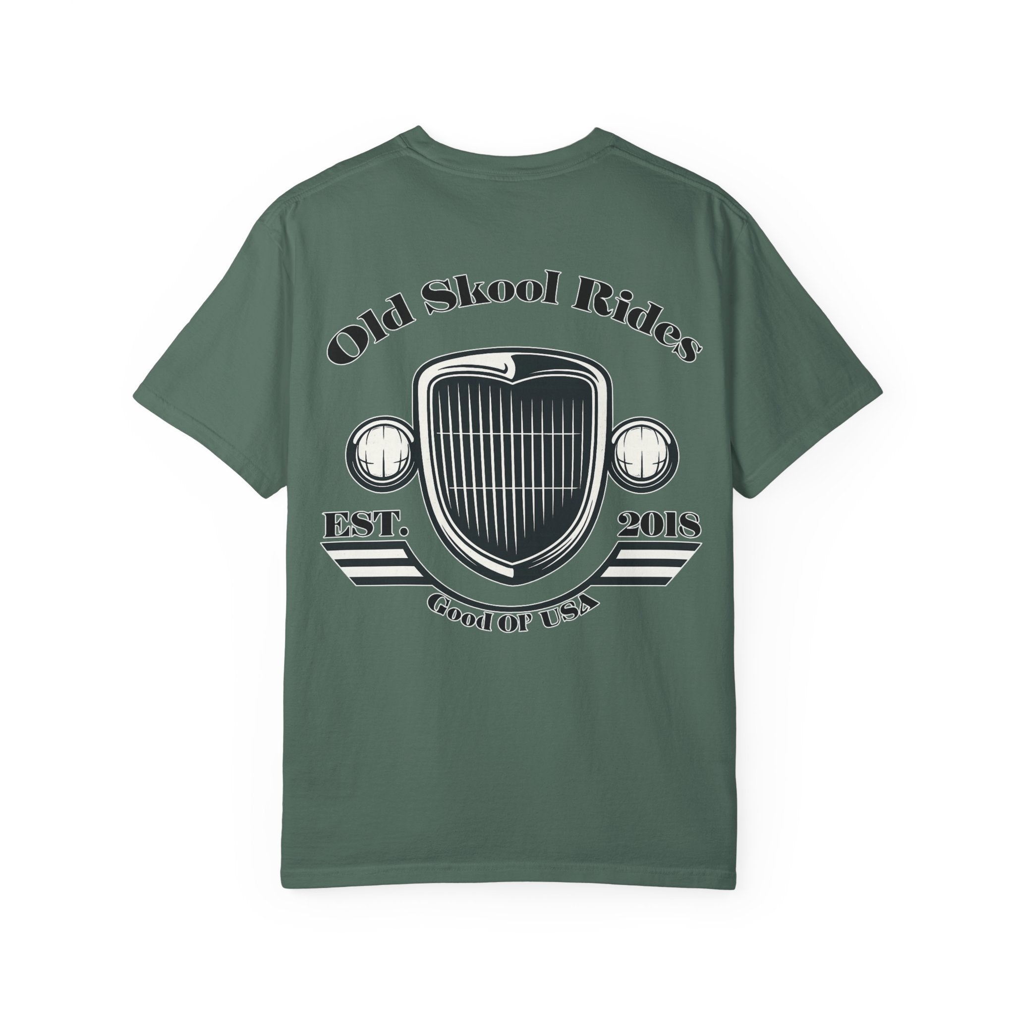 Back Logo T-Shirt — "Old Skool Rides" Vintage Auto Graphic
