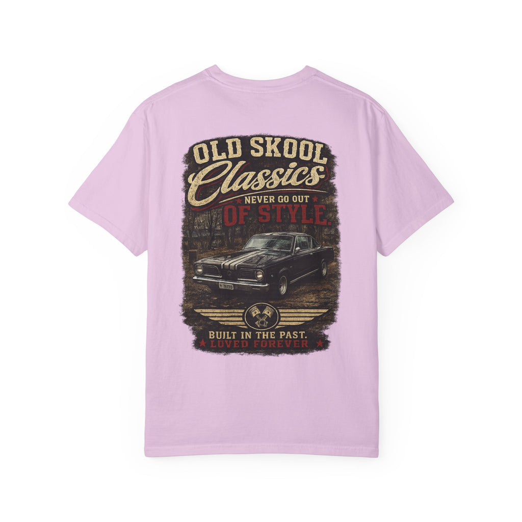Old Skool Classics Never Die T-Shirt — Vintage Muscle Car Graphic Tee