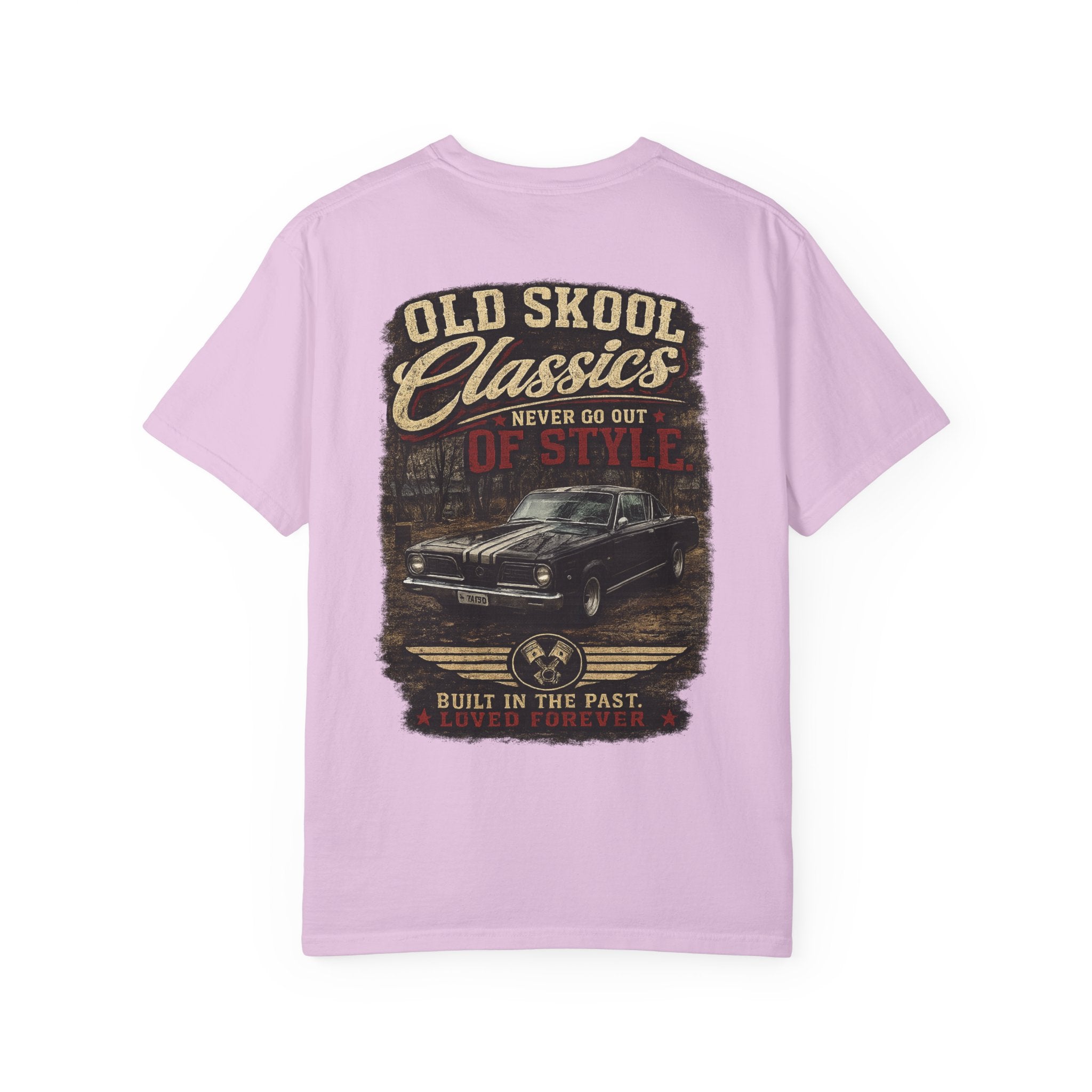 Old Skool Classics Never Die T-Shirt — Vintage Muscle Car Graphic Tee