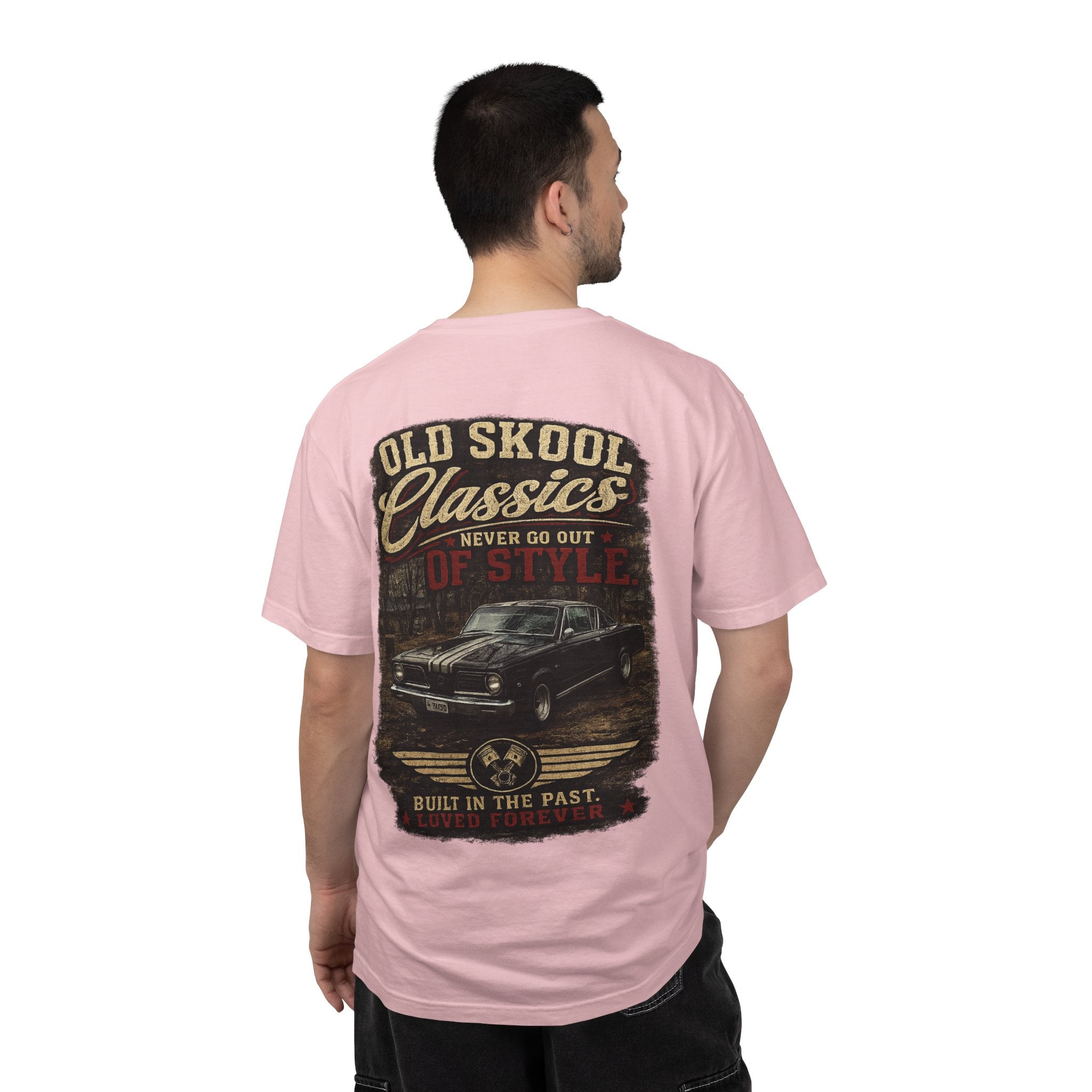 Old Skool Classics Never Die T-Shirt — Vintage Muscle Car Graphic Tee