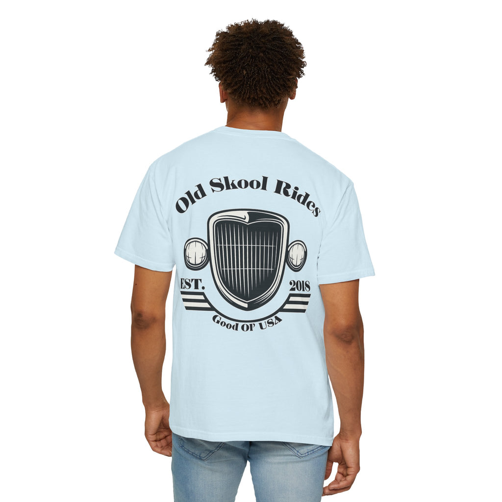 Back Logo T-Shirt — "Old Skool Rides" Vintage Auto Graphic