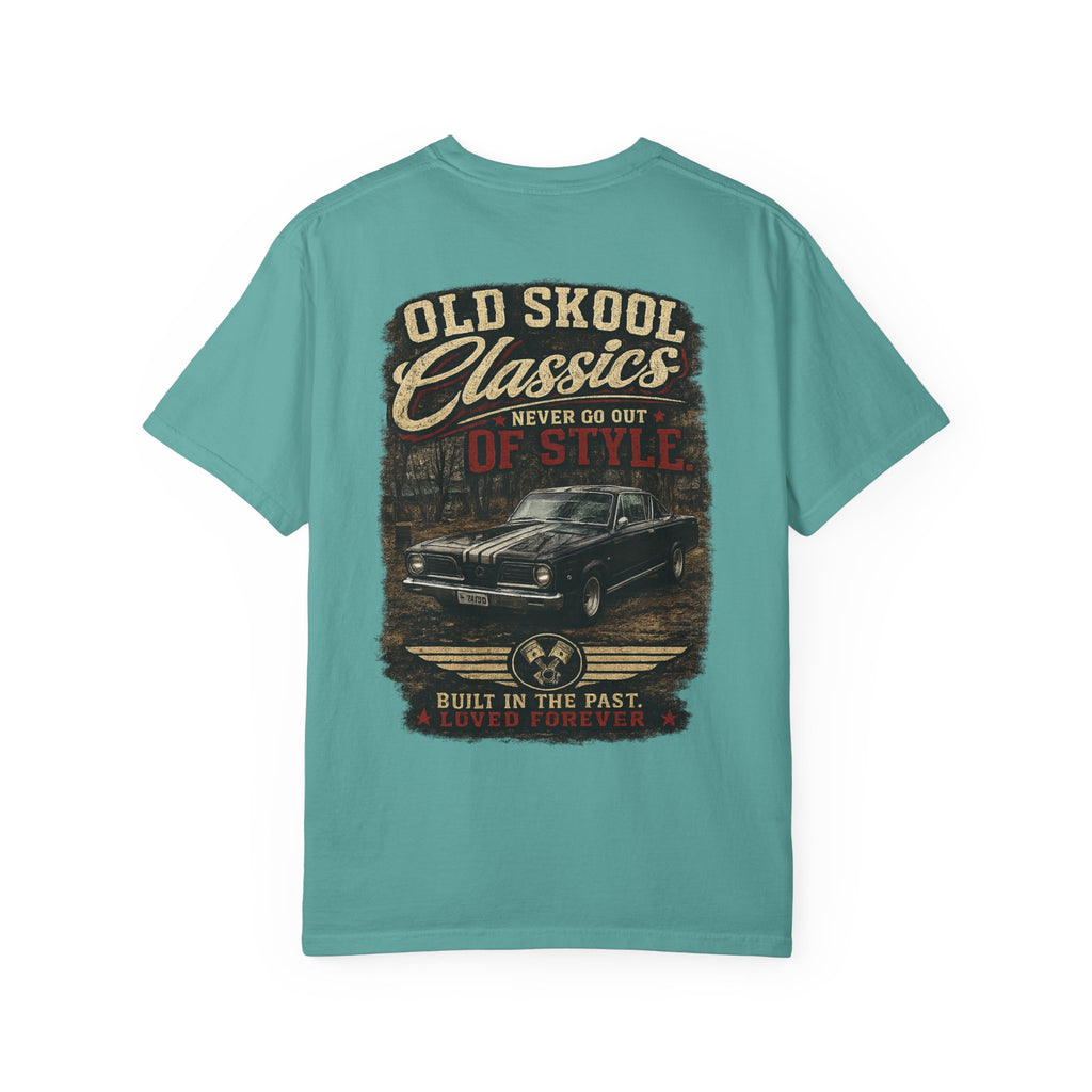 Old Skool Classics Never Die T-Shirt — Vintage Muscle Car Graphic Tee