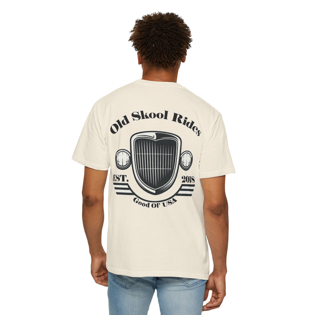 Back Logo T-Shirt — "Old Skool Rides" Vintage Auto Graphic